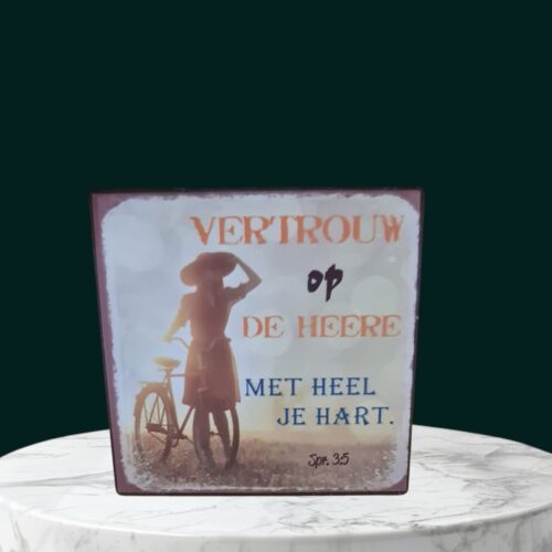 Vertrouw op De Heer met heel je hart