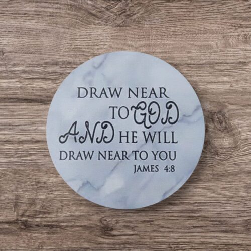 Onderzetter "Draw Near to God"