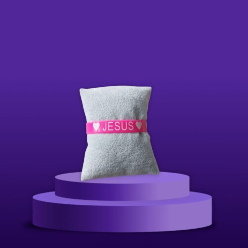 Roze armbandje Jesus