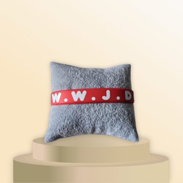 rood wwjd Rode WWJD Siliconen Armband