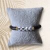Zwarte WWJD Armband