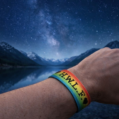 Meerdere kleuren HWLF Lint Armband