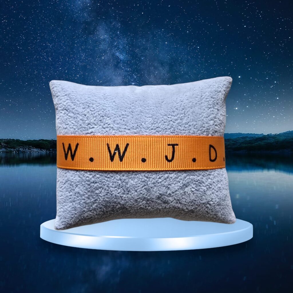 Oranje WWJD Lint Armband