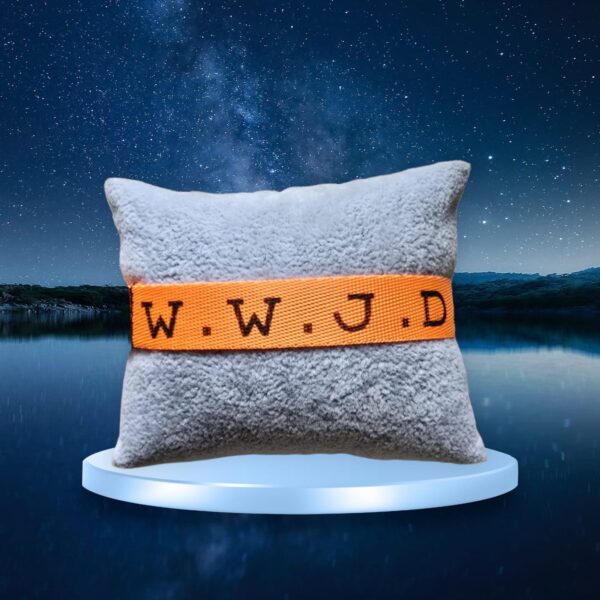 lint oranje wwjd 3 Oranje Stoere Letters WWJD
