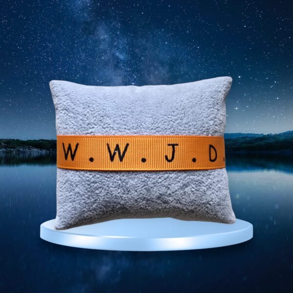 lint oranje wwjd Oranje WWJD Lint Armband