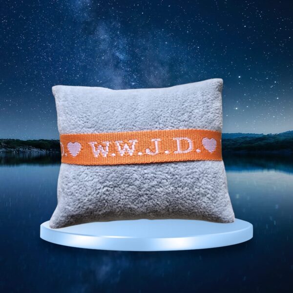 lint oranje wwjd hart Oranje WWJD Lint hart Armband