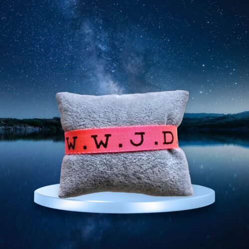 Roze WWJD Lint Armband 