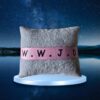 Lichtroze WWJD Lint Armband